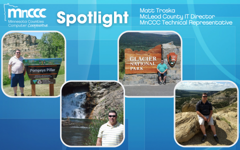 A white MnCCC logo with 